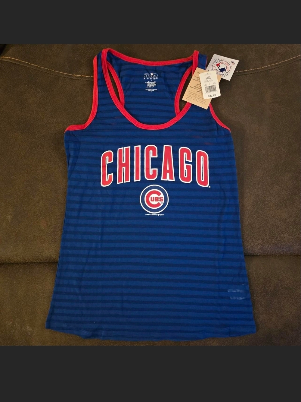 MLB Campus Lifestyle Chicago Cubs Womens Tank Top Size Small